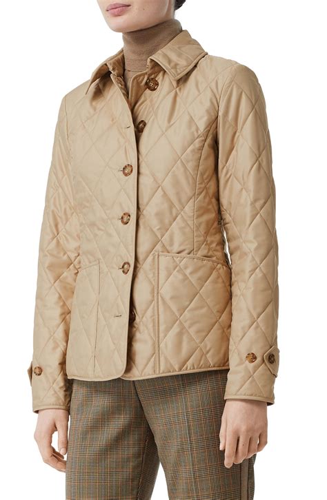 diamond quilted thermoregulated barn jacket burberry|Burberry diamond quilted field jacket.